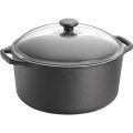 Skeppshult Garnek żeliwny 7 l ze szklaną pokrywą