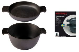 Skeppshult Zestaw 2 stokow. naczyń, garnek 3l+patelnia23