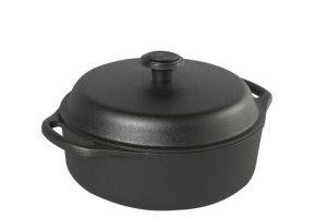 Skeppshult Garnek żeliwny 3l z żeliwną pokrywą