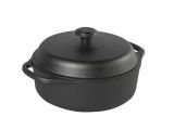 Skeppshult Garnek żeliwny 3l z żeliwną pokrywą