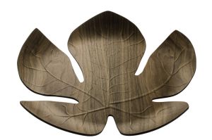 Legnoart Taca ozdobna z orzecha włoskiego liść klonu