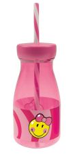 Zak!Designs Butelka ze słomką dla dziewczynki Smiley Kid