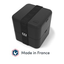 MONBENTO Square czarny - bento lunch box 1,7 litra (Made in France)