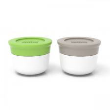 MONBENTO TEMPLE S - zestaw popielato-zielony