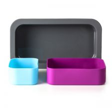 MONBENTO Silicase - popiel, turkus, fuksja