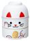 Tradycyjny bento box Manekineko Kokeshi - biały 640 ml