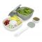BENTGO SALAD bento box, lunchbox z widelcem - popielaty