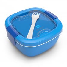 BENTGO SALAD bento box, lunchbox z widelcem - niebieski