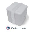 MONBENTO Square Coton (jasno-szary) - dwupoziomowy lunchbox (Made in France)