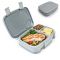 Szary lunchbox Bentgo Fresh z 3 szczelnymi przegródkami