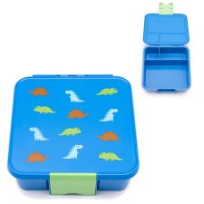 Pudełko śniadaniowe dla dzieci z 3 przegródkami - duzy lunchbox - Dino