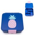 Duży pojemnik śniadaniowy, lunch box dla dzieci z 5 przegródkami - Ananas