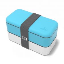 MONBENTO Original Collection - lunchbox w kolorze biało-niebieskim