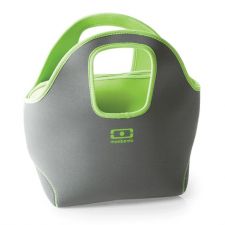 Dwustronna, termiczna torba MONBENTO POP szaro-zieona