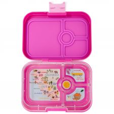 Yumbox Panino Malibu Purple szczelny lunchbox dla dzieci z 4 przegródkami