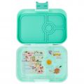 Yumbox Panino Surf Green lunchbox dla dzieci z 4 przegródkami