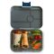 Duży, szczelny lunchbox z 4 przegródkami - Yumbox Tapas Flat Iron Grey New York