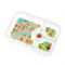 Duży, szczelny lunchbox z 4 przegródkami - Yumbox Tapas Flat Iron Grey New York