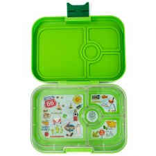 Yumbox Panino Avocado Green szczelny lunchbox dla dzieci z 4 przegródkami