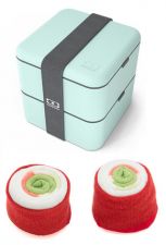 Zestaw Monbento Square + skarpetki sushi