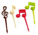 Ozdobne wykałaczki, pikery 16 szt - zestaw muzyczny zachęcający dziecko do jedzenia
