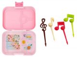 Zestaw dla niejadka: Yumbox + ozdobne wykałaczki muzyczne