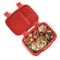 Czerwony lunchbox Bentgo Fresh z 3 szczelnymi przegródkami