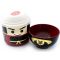 Tradycyjny japoński bento box KOKESHI Samuraj - pojemność 640 ml