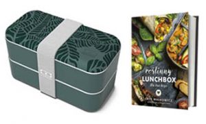 Zestaw WEGE: Lunchbox Monbento Original Jungle + książka Roślinny lunchbox dla każdego