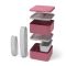 MONBENTO Square blush - bento lunch box 1,7 L (Made in France)